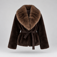 The Belted Faux Fur Coat