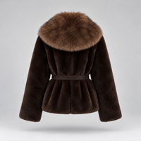The Belted Faux Fur Coat