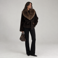 The Belted Faux Fur Coat