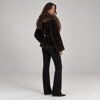 The Belted Faux Fur Coat