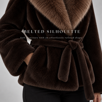 The Belted Faux Fur Coat